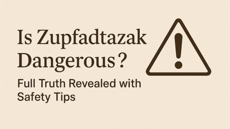 Is Zupfadtazak Dangerous
