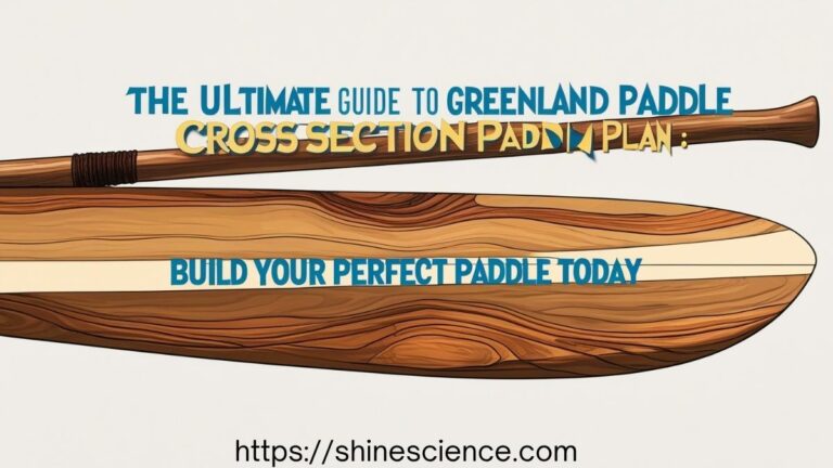 Greenland Paddle Cross Section Plan